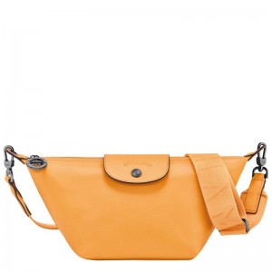 Apricot Orange Men's Longchamp Le Pliage Xtra XS Crossbody Bags | RXUGE-7420