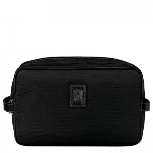 Black Men's Longchamp Boxford Toiletry Bags | FPEAQ-0763