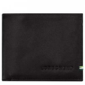 Black Men's Longchamp sur Seine Wallets | CGWRE-5302