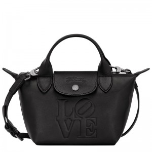 Black Men's Longchamp x Robert Indiana XS Handbags | GPWQC-2039