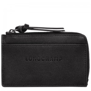 Black Women's Longchamp 3D Cardholders | CESXJ-3742