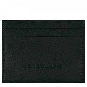 Black Women's Longchamp Le Foulonné Cardholders | UMXLE-5489