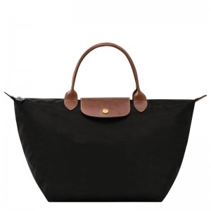 Black Women's Longchamp Le Pliage Original M Handbags | IOYVQ-5724