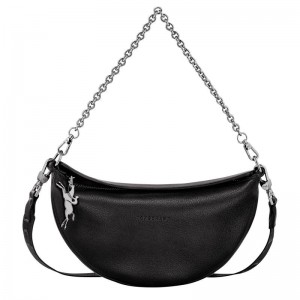 Black Women's Longchamp Smile S Crossbody Bags | NQMAB-4308