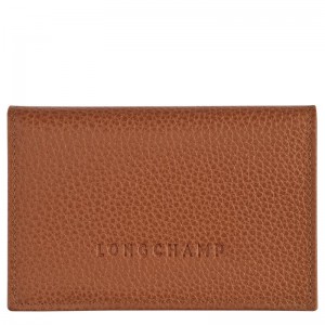 Caramel Brown Women's Longchamp Le Foulonné Cardholders | DASTG-2978