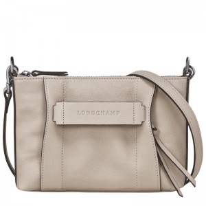 Clay Grey Women's Longchamp 3D S Crossbody Bags | MNPWH-6208