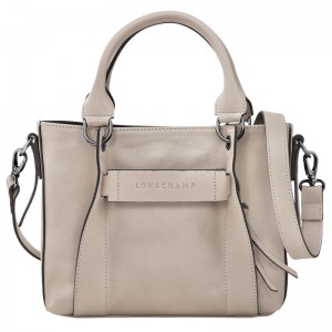 Clay Grey Women's Longchamp 3D S Handbags | FGOPR-4053