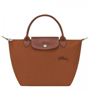 Cognac Brown Women's Longchamp Le Pliage Green S Handbags | NGMLA-5382