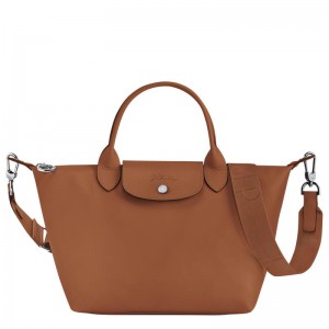 Cognac Brown Women's Longchamp Le Pliage Xtra S Handbags | DZCST-3476