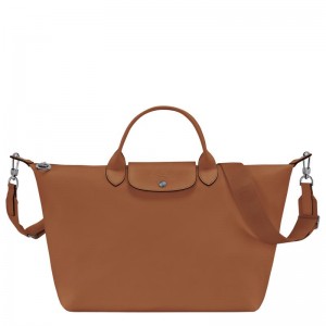 Cognac Brown Women's Longchamp Le Pliage Xtra L Handbags | KMULW-1682