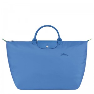 Cornflower Blue Men's Longchamp Le Pliage Green S Travel Bags | RBASL-8294