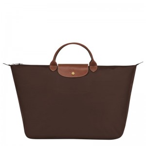 Ebony Brown Women's Longchamp Le Pliage Original S Travel Bags | GILUF-4801