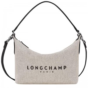 Ecru White Women's Longchamp Essential S Crossbody Bags | SUNLJ-5263