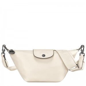 Ecru White Women's Longchamp Le Pliage Xtra XS Crossbody Bags | UDRLZ-2810