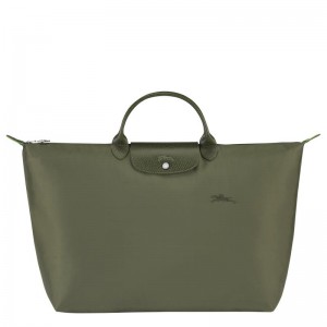 Forest Green Men's Longchamp Le Pliage Green S Travel Bags | XEFCY-7039