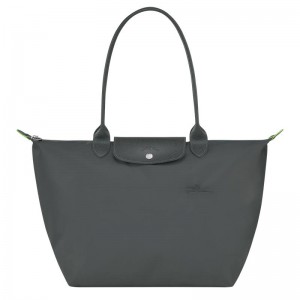 Graphite Grey Women's Longchamp Le Pliage Green L Tote Bag | KOEQM-6275