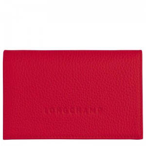 Love Red Women's Longchamp Le Foulonné Cardholders | ZBXEH-2067