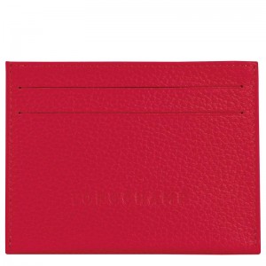 Love Red Women's Longchamp Le Foulonné Cardholders | ZUYJW-9820