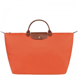 Orange Women's Longchamp Le Pliage Original S Travel Bags | CXHGE-6240