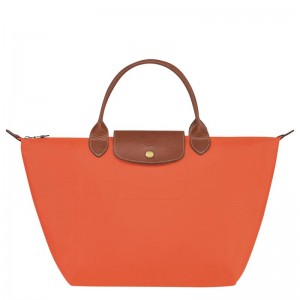 Orange Women's Longchamp Le Pliage Original M Handbags | TWCXI-5281