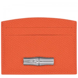 Orange Women's Longchamp Roseau Cardholders | ECXMS-5749