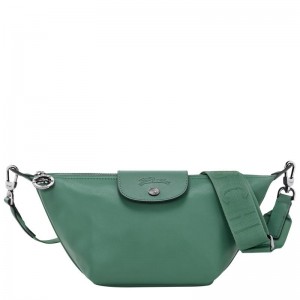 Sage Green Men's Longchamp Le Pliage Xtra XS Crossbody Bags | RMVGI-5489