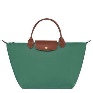 Sage Green Women's Longchamp Le Pliage Original M Handbags | CPZQS-3712