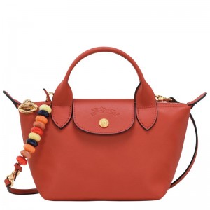 Sienna Red Women's Longchamp Le Pliage Xtra XS Handbags | MNAPU-9453