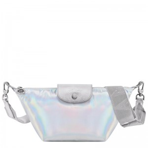 Silver Women's Longchamp Le Pliage Collection XS Crossbody Bags | XNQMB-5801