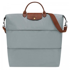 Steel Grey Men's Longchamp Le Pliage Original expandable Travel Bags | ZQDBE-1583