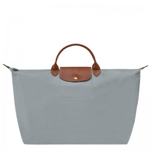 Steel Grey Women's Longchamp Le Pliage Original S Travel Bags | MEWRQ-8402