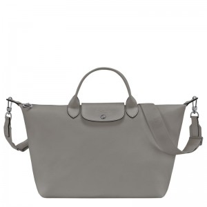 Turtledove Grey Men's Longchamp Le Pliage Xtra L Handbags | NKCXH-7843