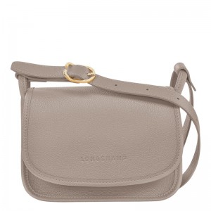 Turtledove Grey Women's Longchamp Le Foulonné S Crossbody Bags | LFCES-4759