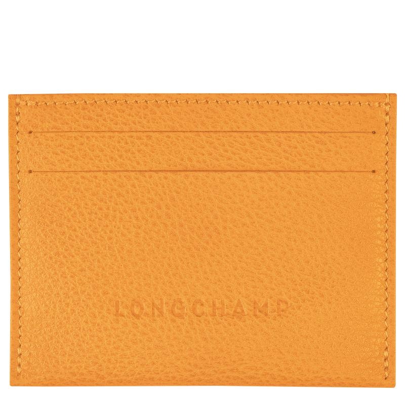 Apricot Orange Women\'s Longchamp Le Foulonné Cardholders | FVNHJ-1376