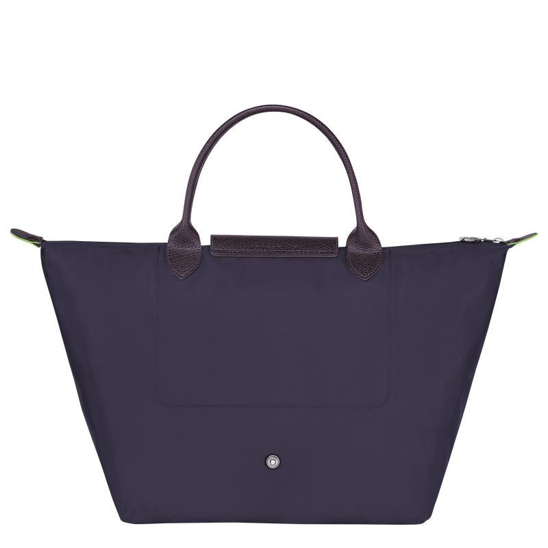 Bilberry Purple Women's Longchamp Le Pliage Green M Handbags | PIBCT-6923