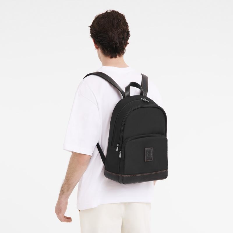 Black Men's Longchamp Boxford Backpacks | WPXVA-8940