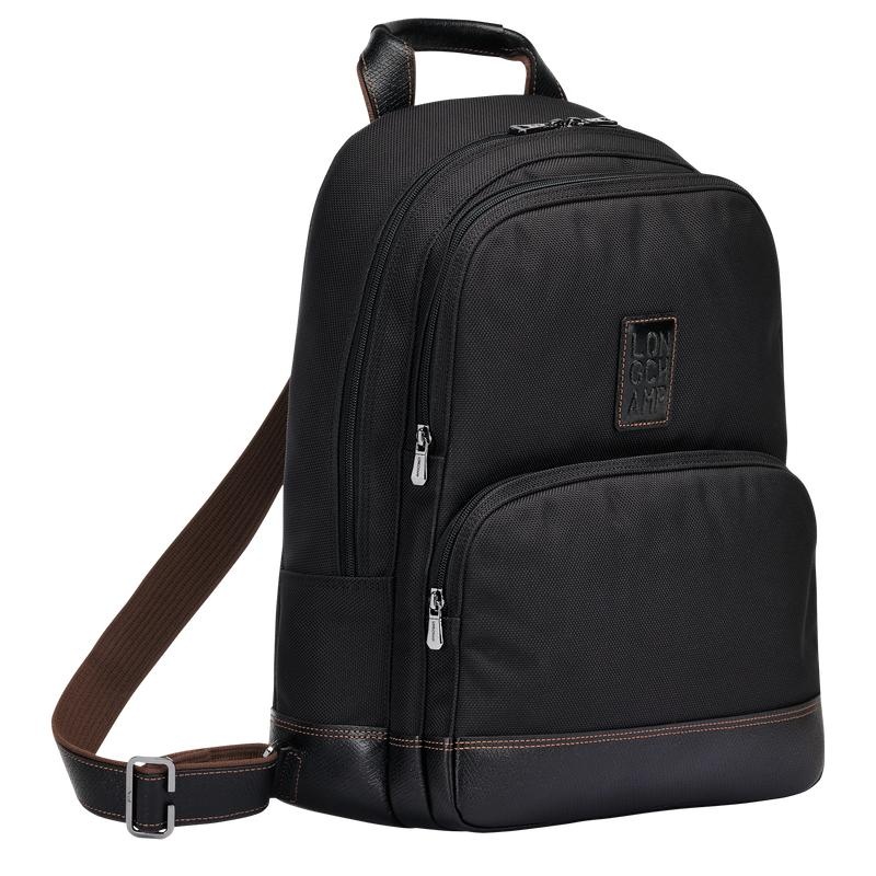 Black Men's Longchamp Boxford Backpacks | WPXVA-8940