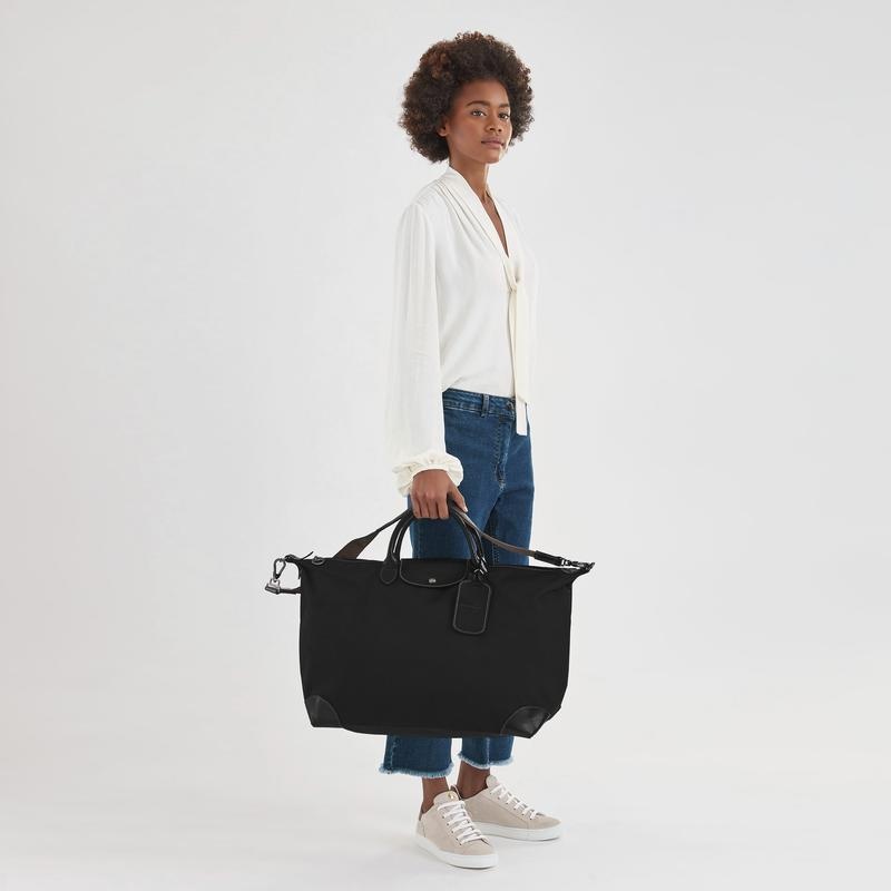 Black Men's Longchamp Boxford S Travel Bags | FKPRO-8350