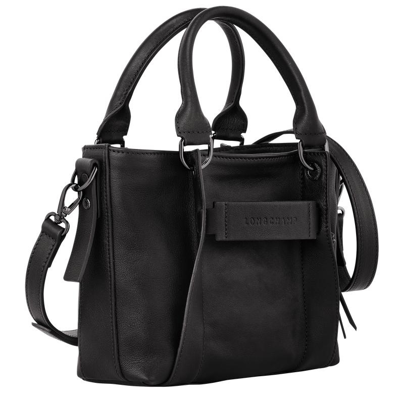 Black Women's Longchamp 3D S Handbags | NVLYR-0843