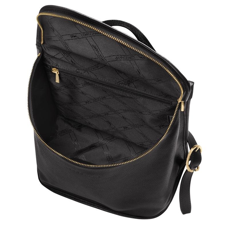 Black Women's Longchamp Le Foulonné Backpacks | LJEXV-8241