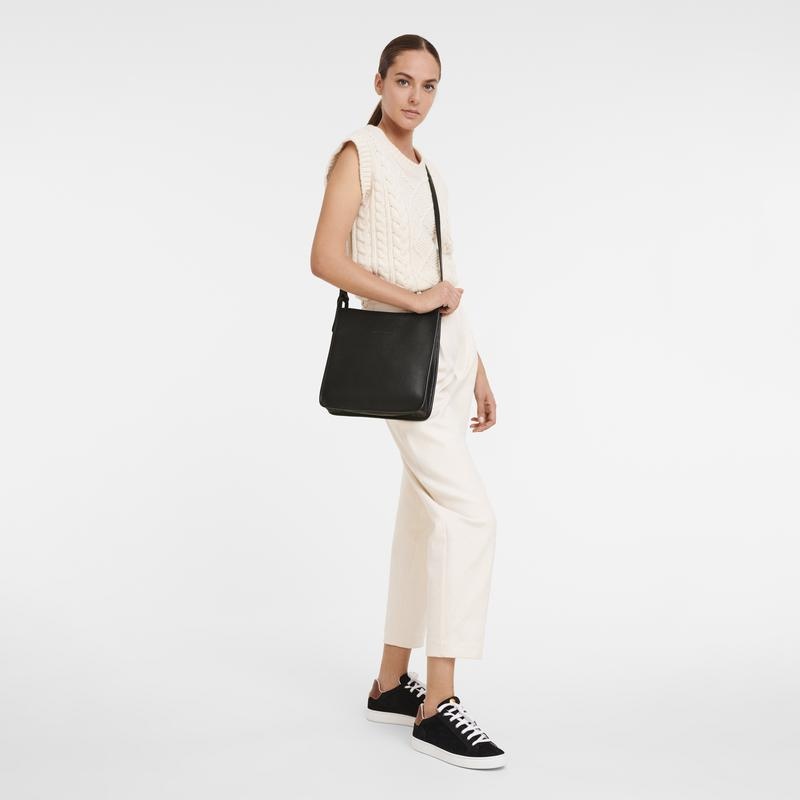 Black Women's Longchamp Le Foulonné M Crossbody Bags | HODLN-5193