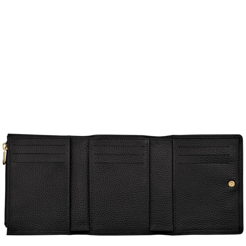 Black Women's Longchamp Le Foulonné Wallets | JPWDY-4509