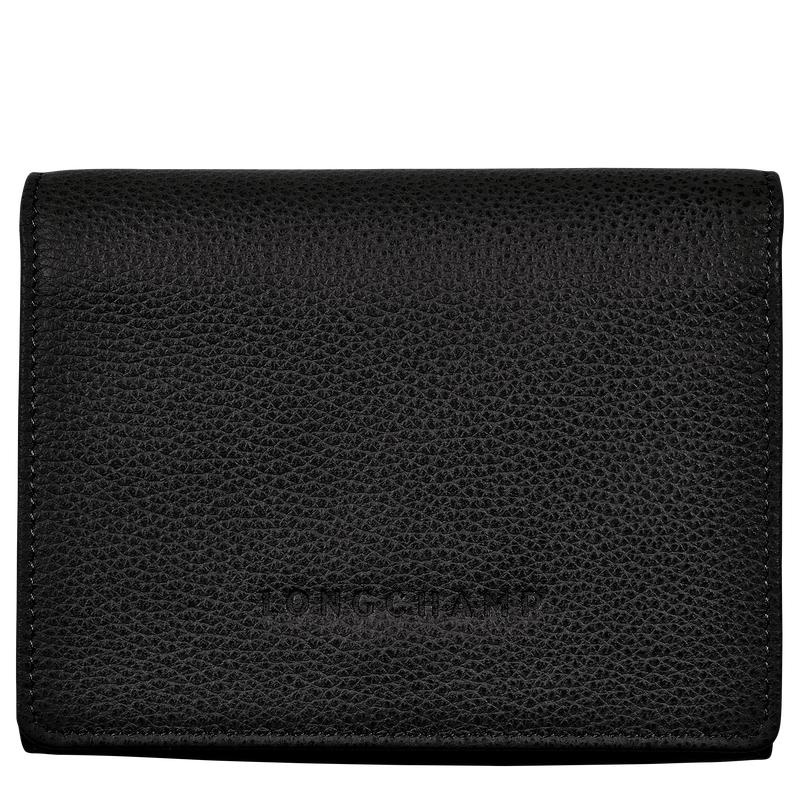 Black Women\'s Longchamp Le Foulonné Wallets | JPWDY-4509