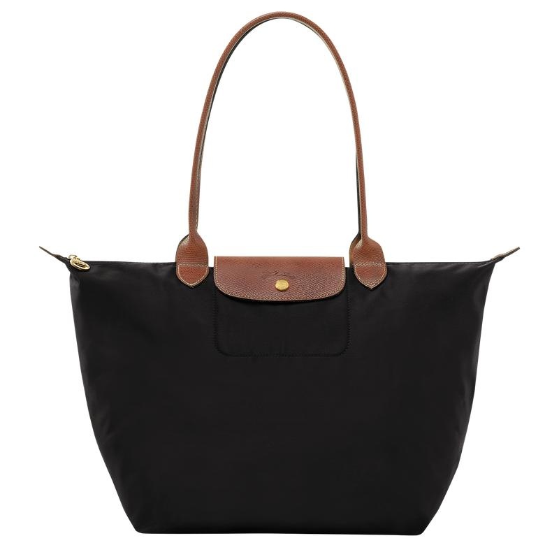 Black Women\'s Longchamp Le Pliage Original L Tote Bag | XVSBZ-5937