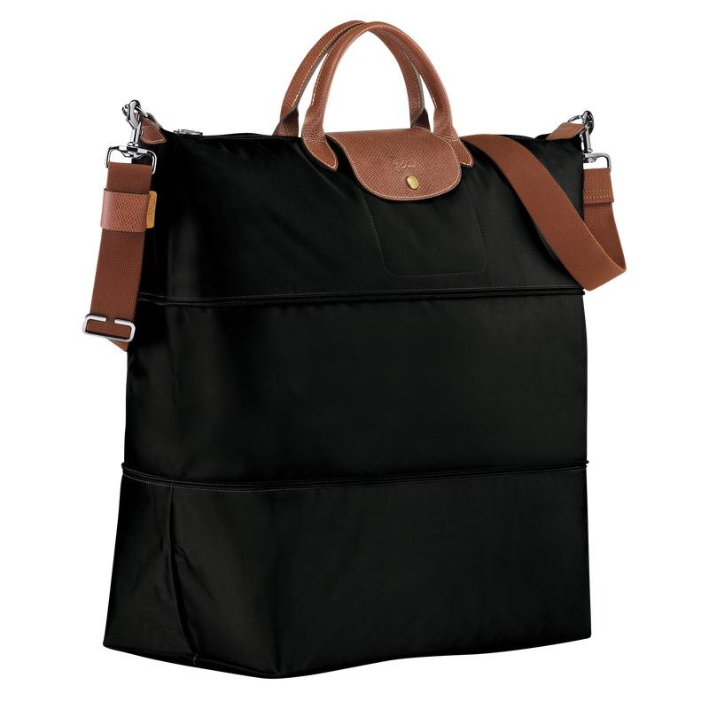 Black Women's Longchamp Le Pliage Original expandable Travel Bags | PRNDT-4305