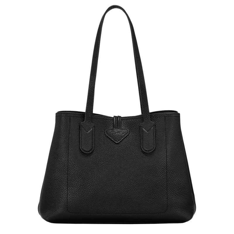 Black Women's Longchamp Roseau Essential M Tote Bag | CRXLA-3698