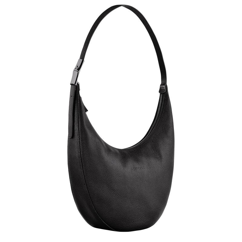 Black Women's Longchamp Roseau Essential L Crossbody Bags | MANLR-6903