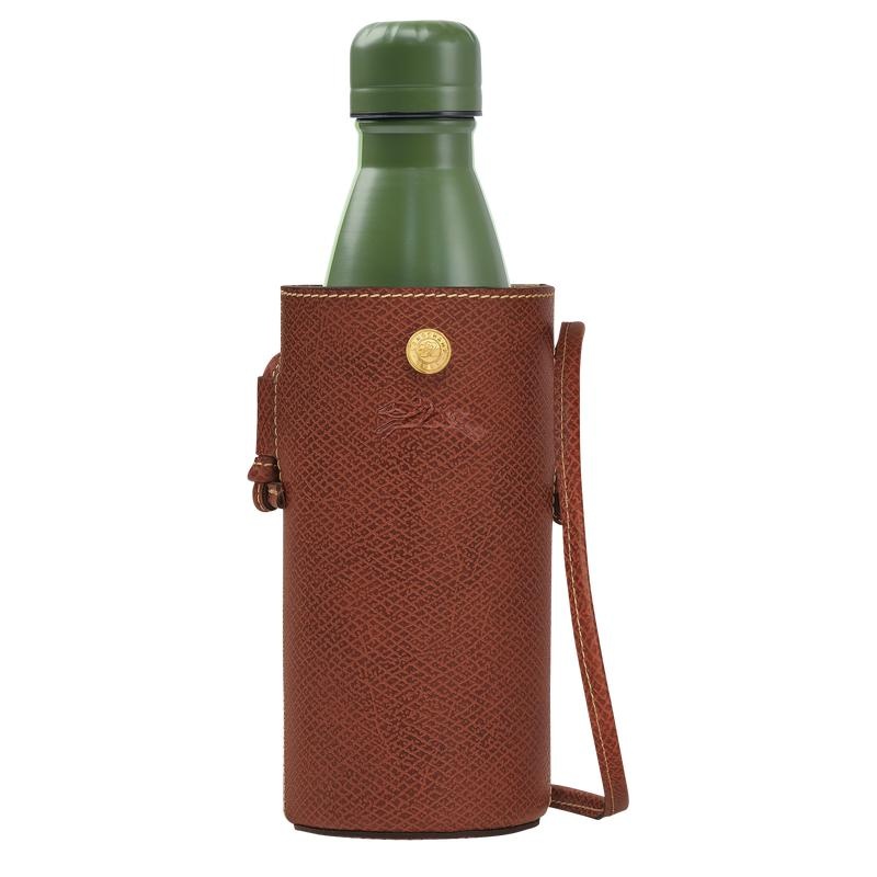 Brown Men\'s Longchamp Épure Bottle Bottle Holder Bag | FQETY-1502