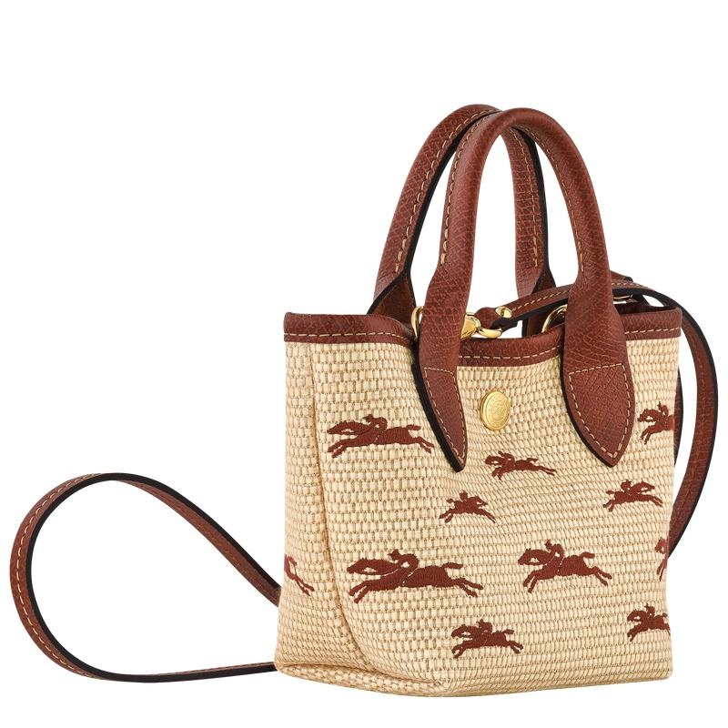 Brown Women's Longchamp Le Panier Pliage XS Basket Bag | MWOEH-8179