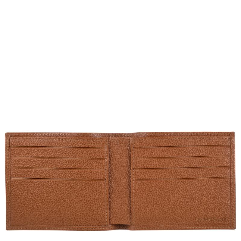 Caramel Brown Men's Longchamp Le Foulonné Wallets | SQAUR-9526